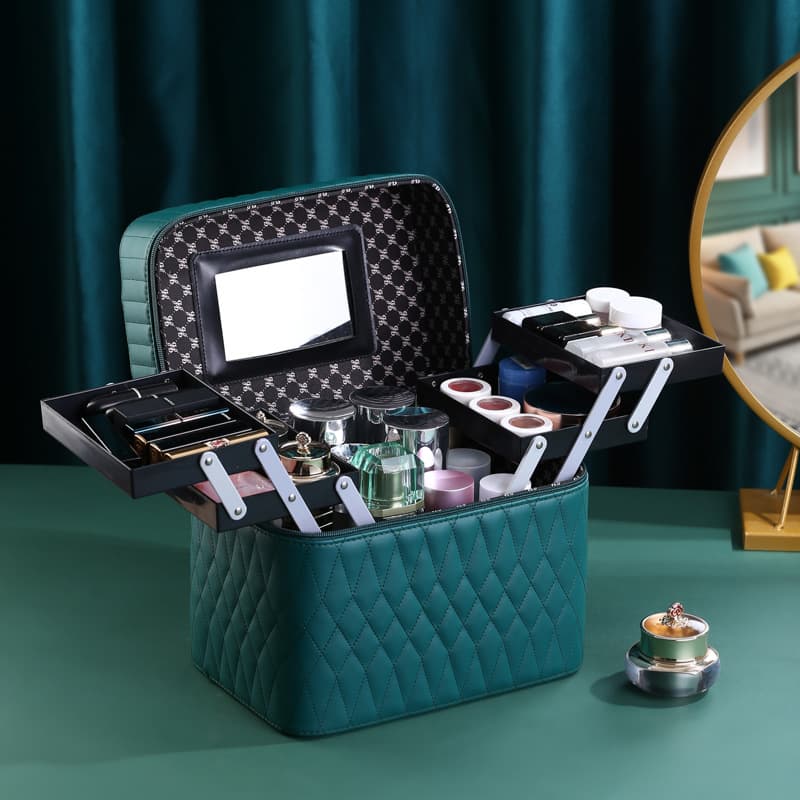 Makeup bag new ins portable women's carry travel case waterproof cosmetics jewelry organizer cosmetic case