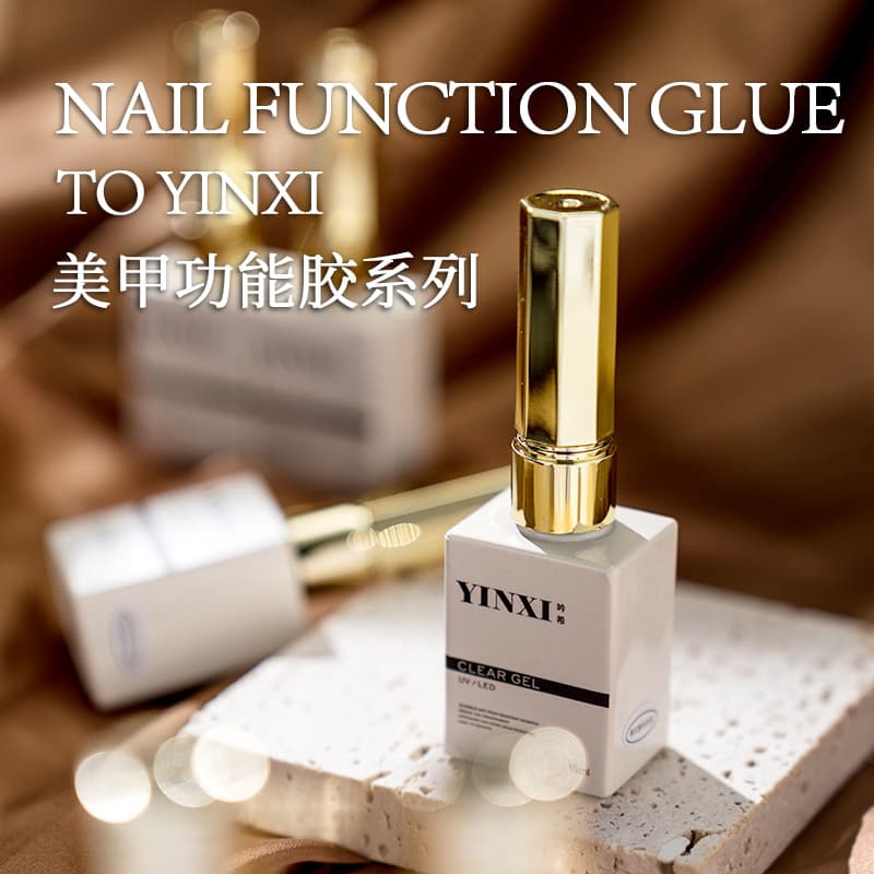 Professional Gel Nail Polish Functional Gel Set for Nail Salons - Long-Lasting Super Shiny Base Coat, Top Coat, and Reinforcement Gel - No-Wipe Tempered Mirror Top Coat