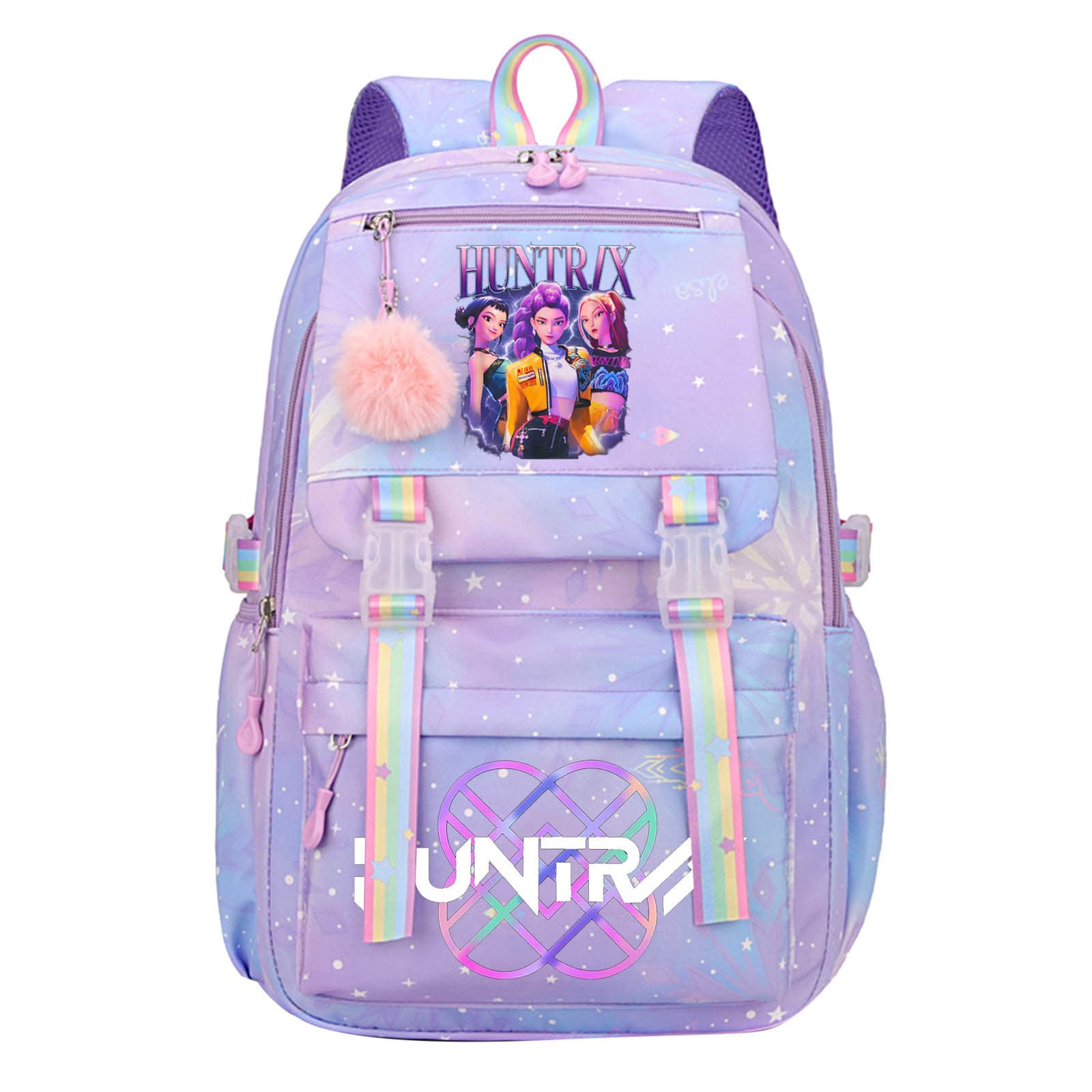 New Kpop Devil Hunter Backpack Children's School Bag Large Capacity Girls School Bag Lightweight Cross-Border Direct Supply