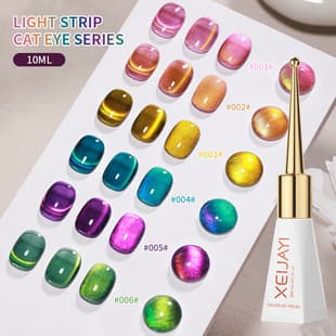 Viral new trendy color series light strip cat eye gel iridescent cat eye nail gel nail salon exclusive