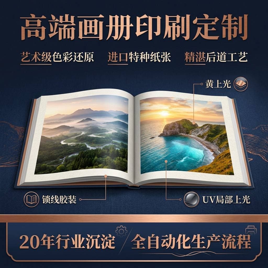 Hardcover Brochure Printing Custom Promotional Booklet Hardcover Portfolio Production Spine Printing Corporate Product Catalog