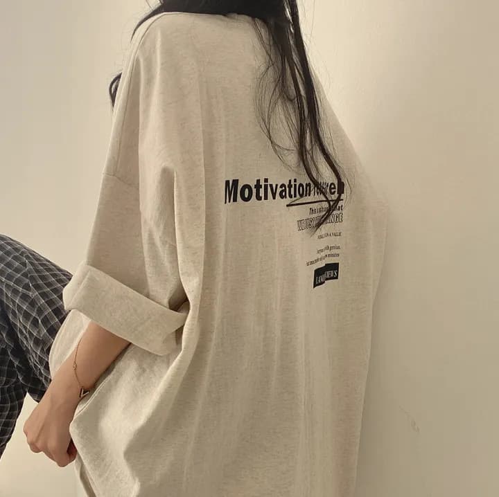 Cotton Short Sleeve T-Shirt for Women, Mid-Length Summer Style, Loose Fit, Korean Fashion, Wholesale Trendy Brand, 2023