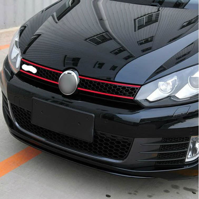 Pologti Special Car Sticker Modified Front Grille Decorative Strip Color Change Reflective Car Sticker For Volkswagen Golf 6