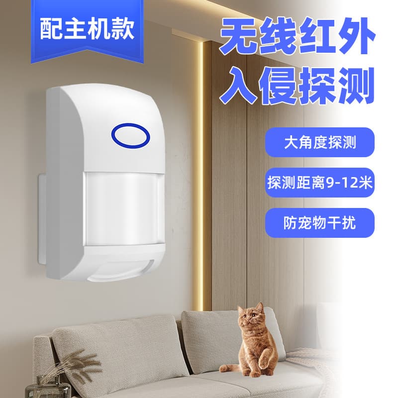Graffiti Wireless 433 Independent Infrared Alarm Detector PIR Human Body Induction Anti-Theft Alarm Anti-Pet Interference