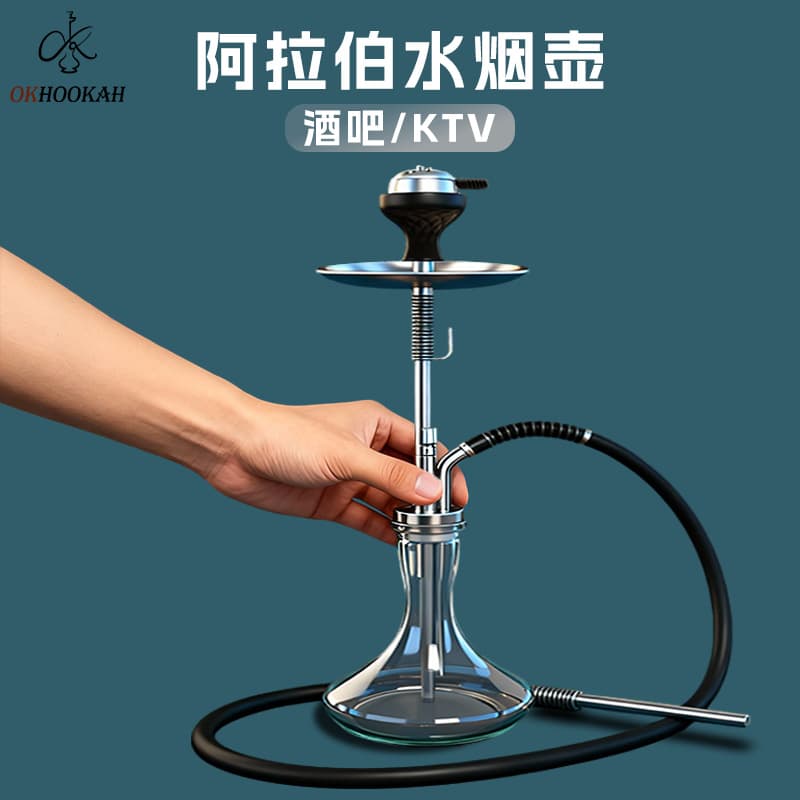 New Cross-Border Stock Arabic Hookah Single-Large Size for Bar KTV Commercial Use