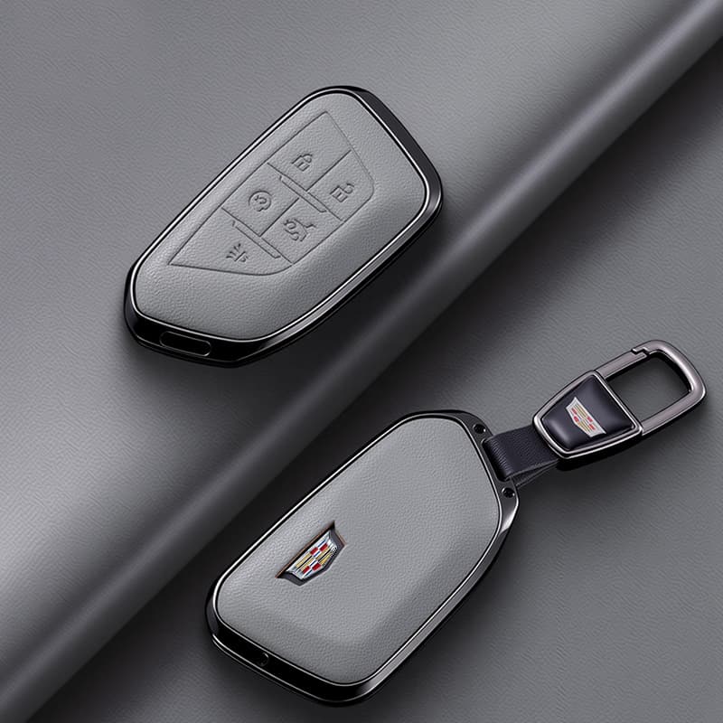 Key Case for Cadillac CT5, XT5, XT4, New CT6, Premium Feel CT4 Shell, ATSL, XTS, GT4 Keychain