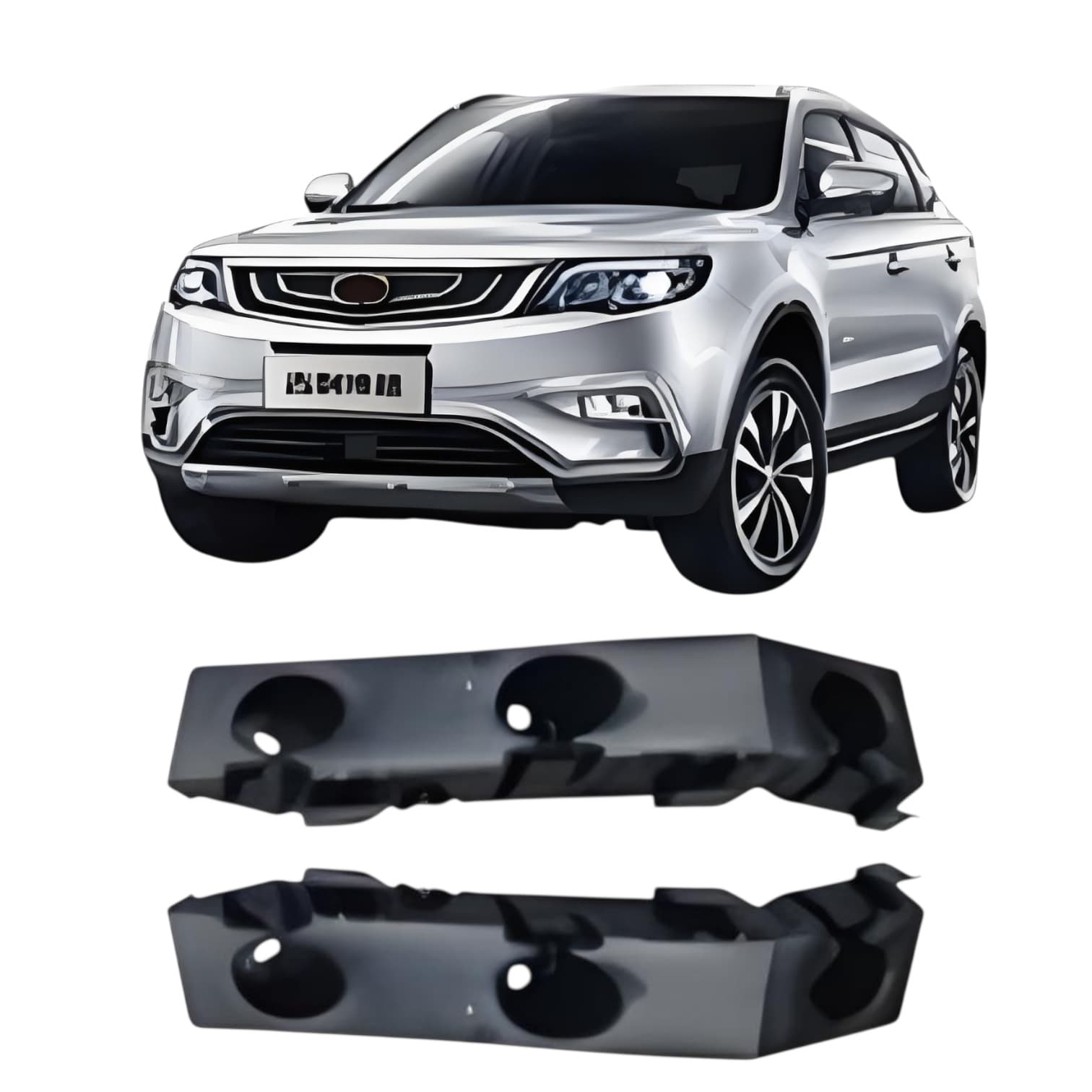 Front Bumper Bracket for 2016 Geely Boyue Atlas 6010008300 6010008200