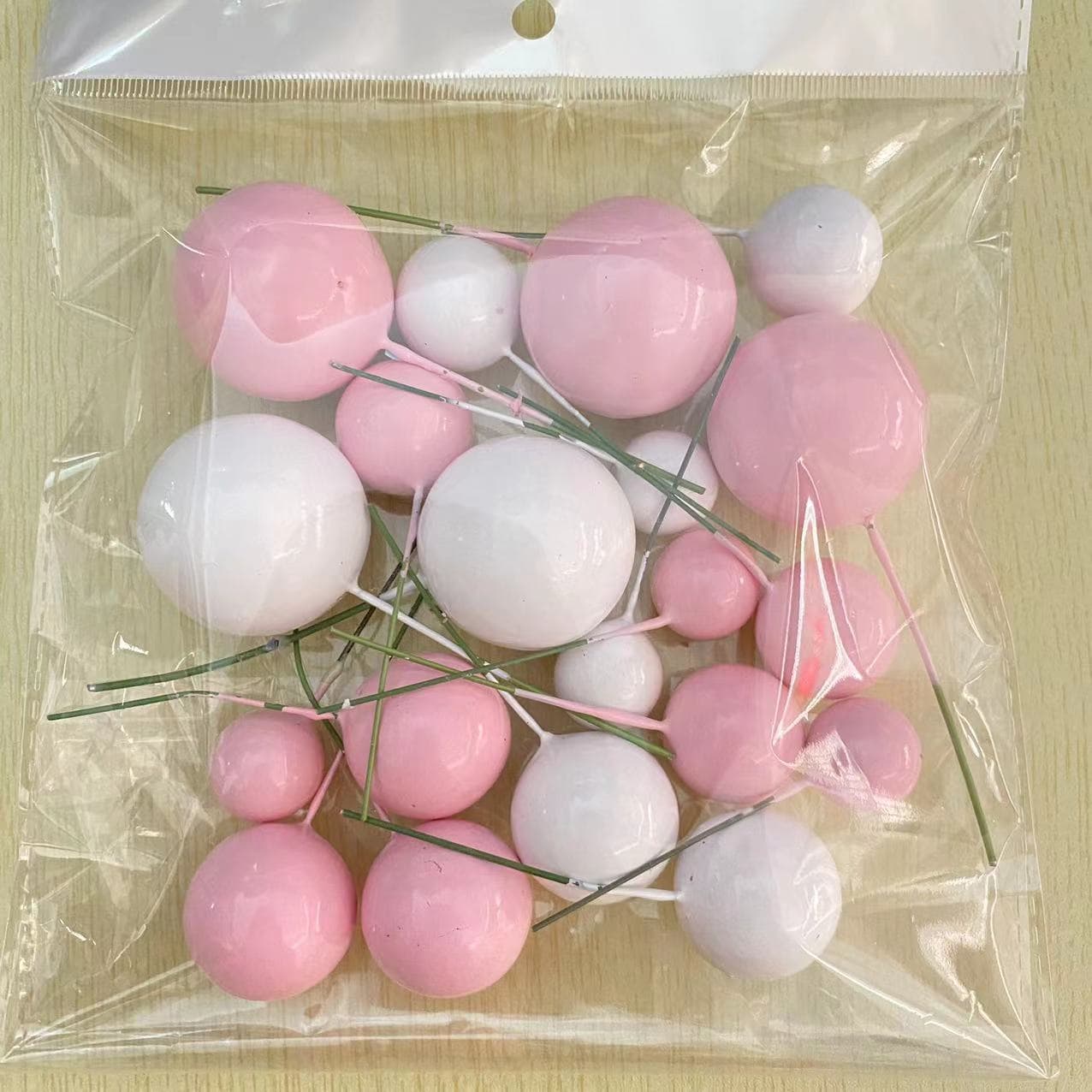 Direct from Manufacturer Amazon Foam Ball Set: Ins Dual-color Foam Balls for Cake Toppers and Decorations