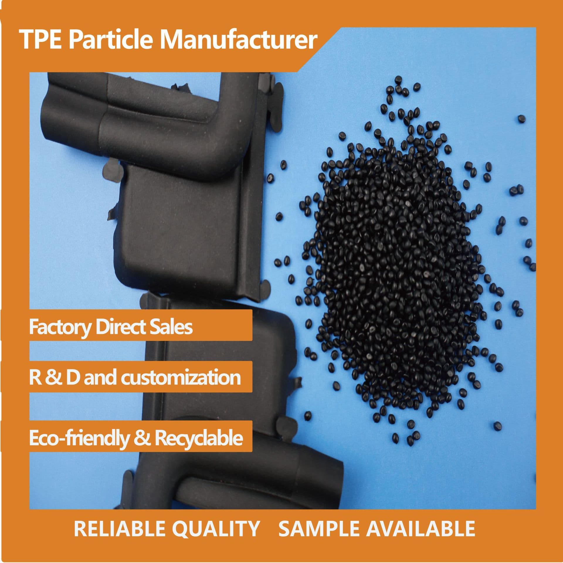 High-performance TPV corner material granules, oil-resistant, easy molding for automotive, strong bonding, compatible with foamed EPDM
