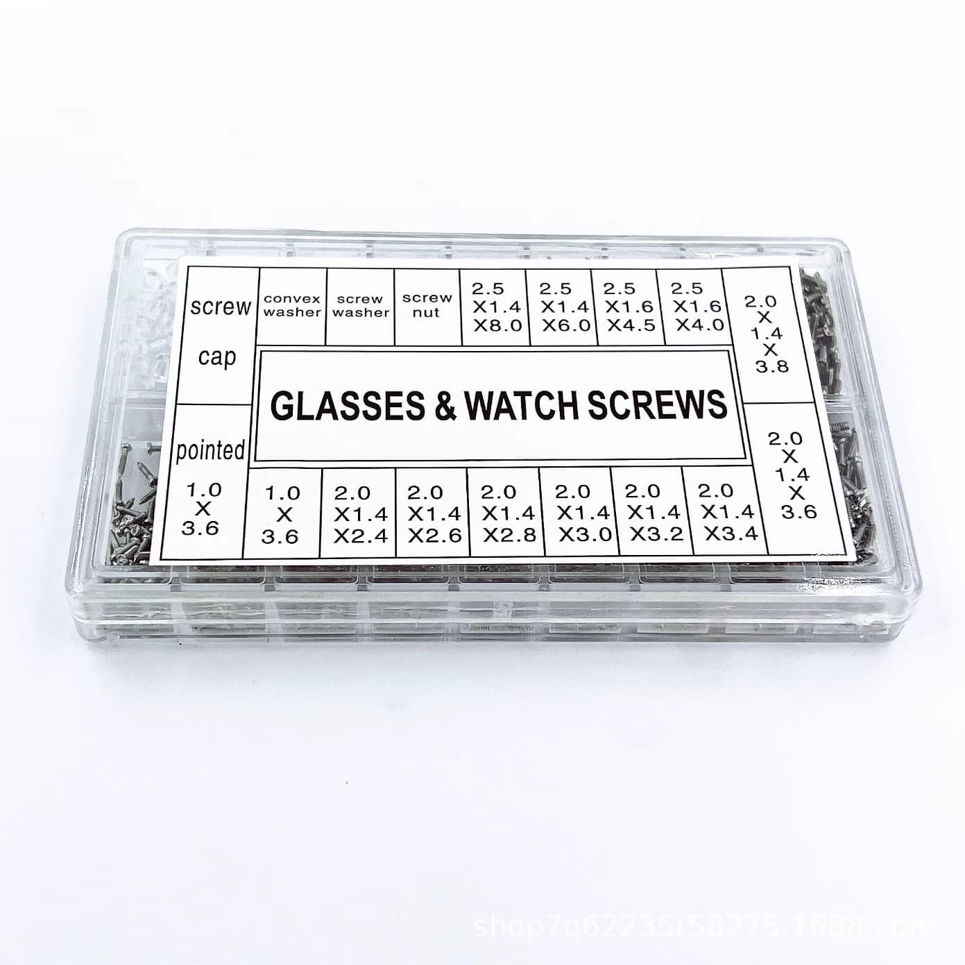 1000pcs glasses screw box home watch sunglasses repair combination set hot selling glasses accessories
