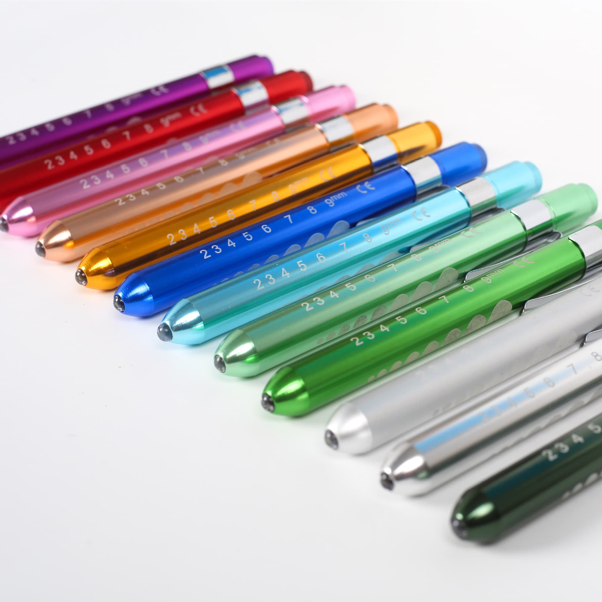 Aluminum Alloy Penlight LED Flashlight Yellow White Light Small Handheld Torch Can Be Used As A Pupil Oral Light Source