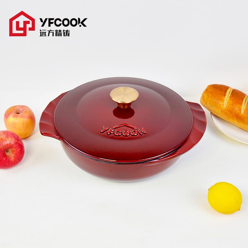 YFcook Enameled Cast Iron Pot, Braising Pot, Soup Pot, Casserole, Induction Cooker Compatible, Enameled Pot, Stew Pot, Non-Stick Pot