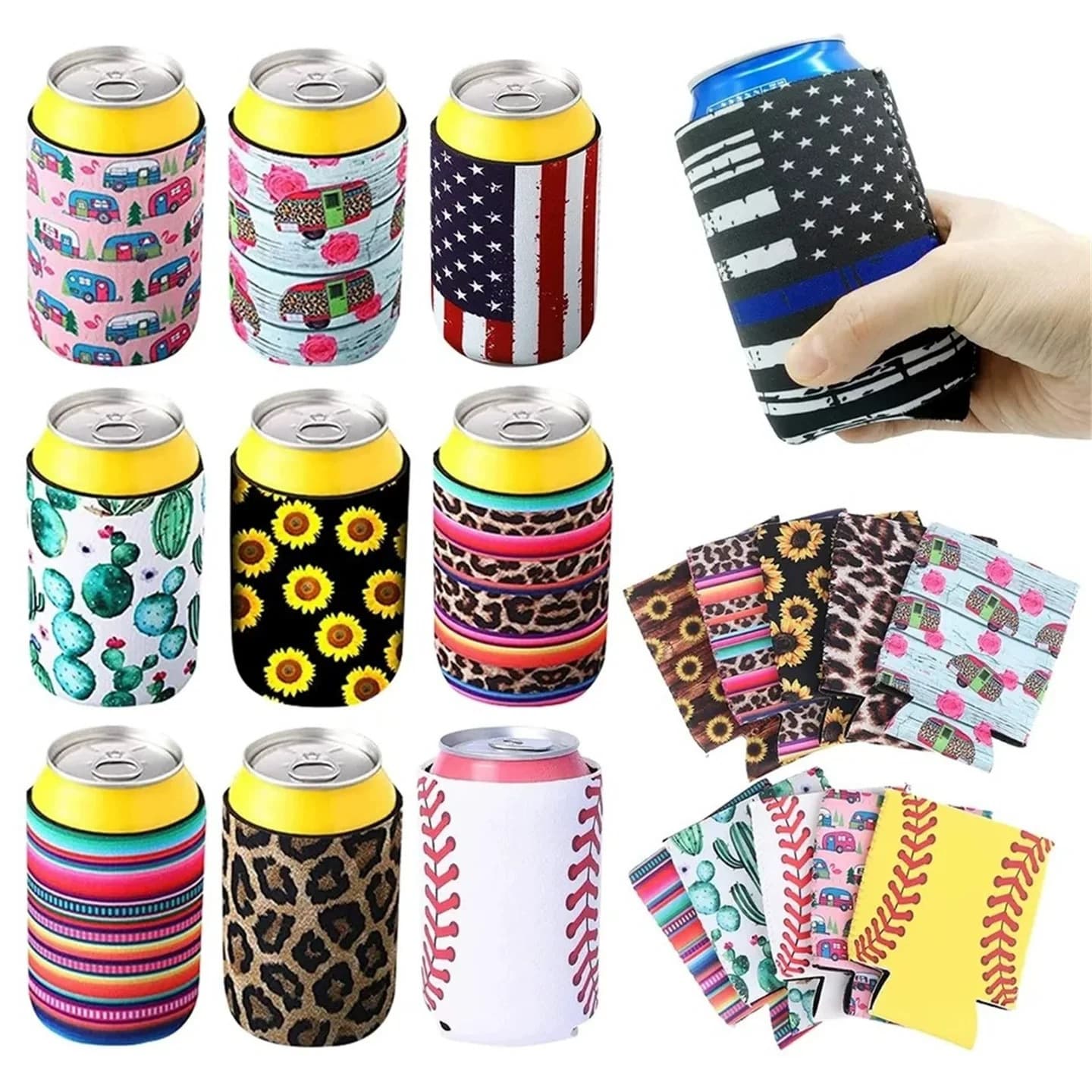 Cross-Border Diving Material Coke Cup Cover 330ml Beverage 12oz Can Cover Beer Bottle Cover Can Cooler