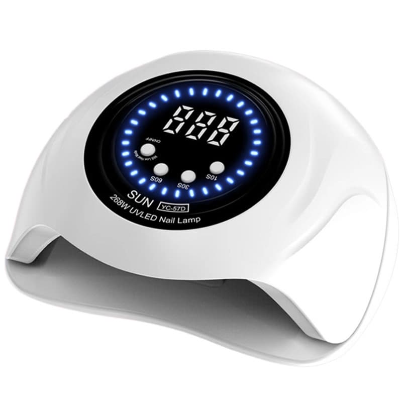 New Cross-Border Nail Lamp 268W High Power LED UV Nail Curing Lamp with Digital Display