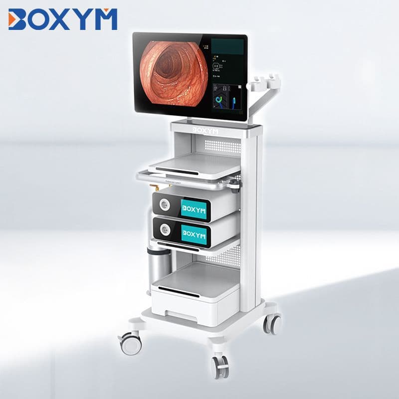 Multifunctional Endoscopy Cart, Operating Room Cart with Computer Monitor Stand, Cardiopulmonary Function Equipment Cart
