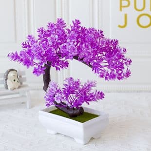 Artificial Plant Potted Indoor Tabletop Decoration Artificial Bonsai Craft Green Plant Decoration Plastic Flower Coffee Table Ornament