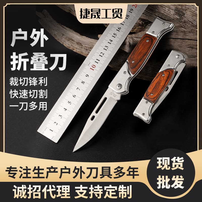 Outdoor Folding Knife Multi-Function High Hardness Self-Defense Tool Survival Knife Camping Fruit Knife Dagger