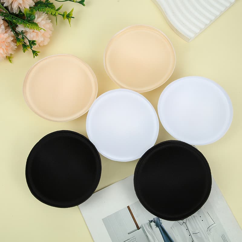 Factory direct supply: round sponge bra pads, bra cup inserts, replacement liners, and firm cotton padding.