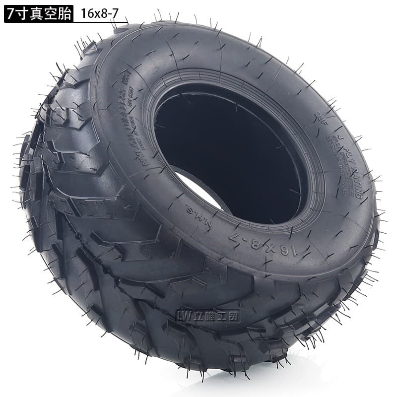 ATV Go-Kart Beach Buggy Accessories 16*8-7 Inch Vacuum Tire 16x8-7 Four-Wheel Tractor Tire