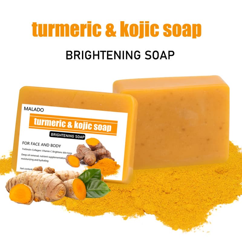 Cross-border trade, European and American TK style turmeric soap, lemon soap, koji acid soap granules, ginger cold process soap, bath and facial soap