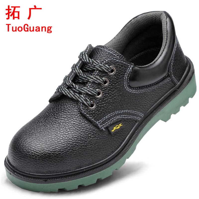 Men's safety shoes with anti-impact, anti-puncture, wear-resistant, summer construction site protection, solid sole, all-season breathable work shoes