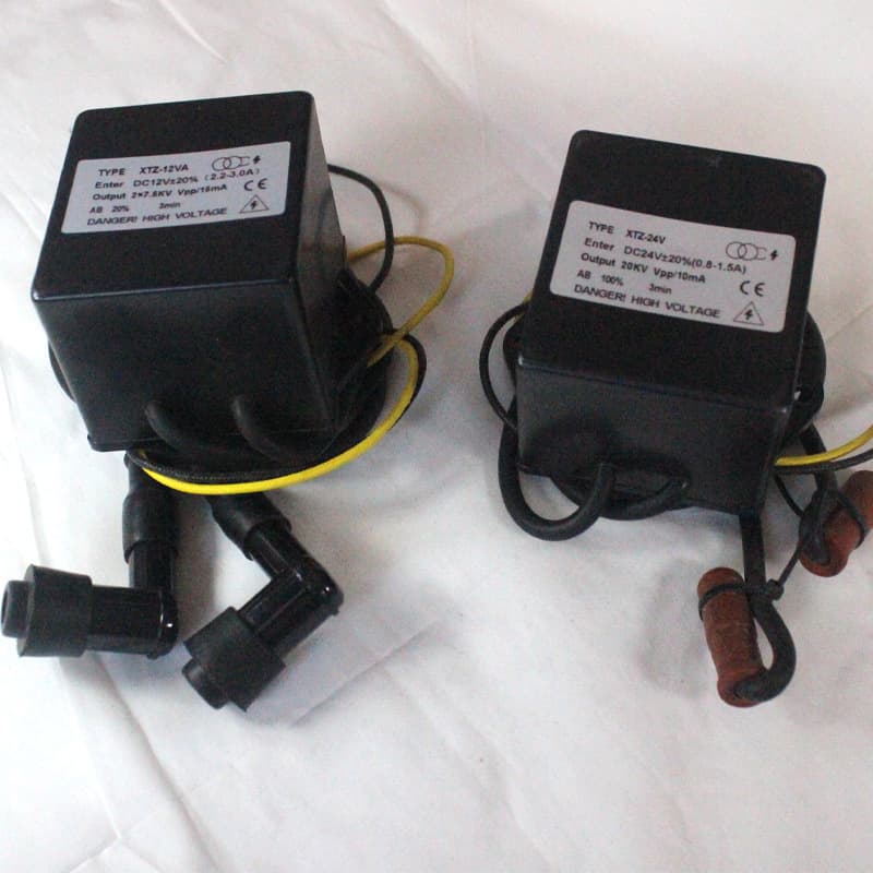 Hot water cleaning machine, boiler ignition transformer, ignition coil, burner, high voltage transformer (12V and 24V models)