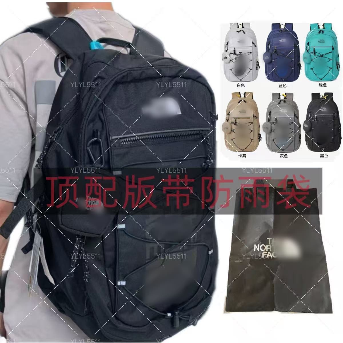 Cross-border Outdoor Backpack Multi-functional College Student Laptop Backpack Couple Casual Computer Backpack Simple and Lightweight