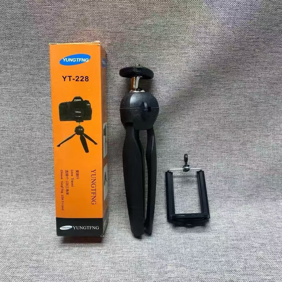 Mini Desktop Tripod YT-228 Phone Live Streaming Stand Camera Mirrorless Camera Stand Gift Wholesale