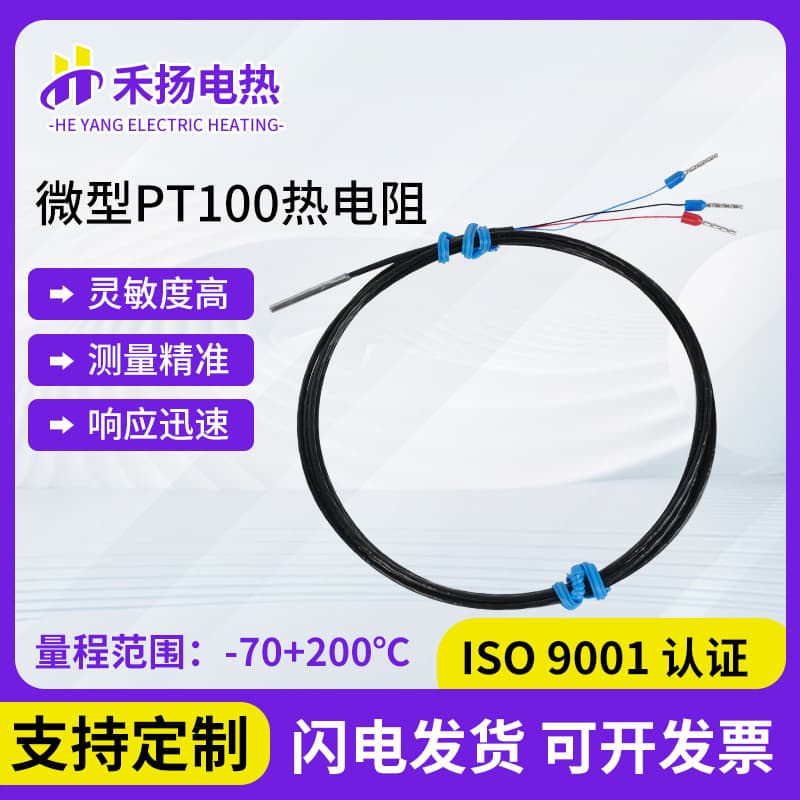 1.5/2mm Diameter Temperature Probe Fine PT100 Sensor Miniature Small Thin Probe PT100 Platinum Thermal Resistance