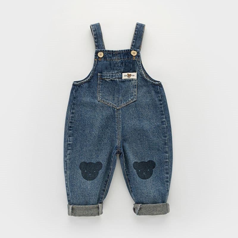 Children's Denim Overalls Spring Autumn New Style Boys Girls Loose Suspender Pants Baby Casual Versatile Long Pants Trendy