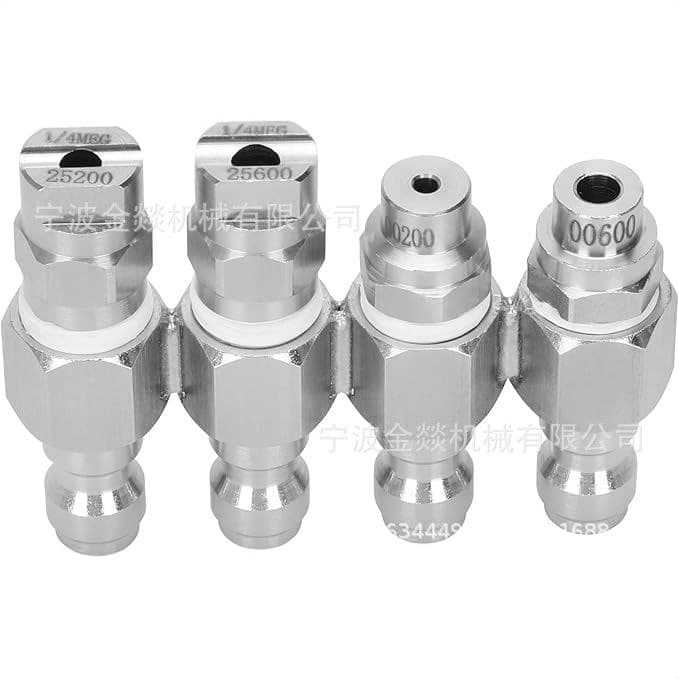 4-Way Pole Nozzle 1/4" Quick Connect 4-Way Nozzle Holder for 7-8 GPM High Pressure Nozzles