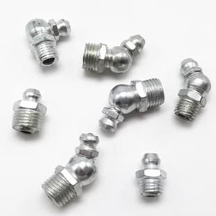 1/8 NPTF Zerk Fitting Multi-Angle Carbon Steel Grease Fitting Agricultural Machinery Parts