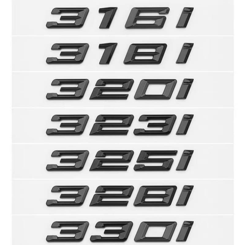 Suitable for BMW New 3 Series 320i 325i 328i 330i Modified Car Logo Rear Emblem Displacement Number Sticker