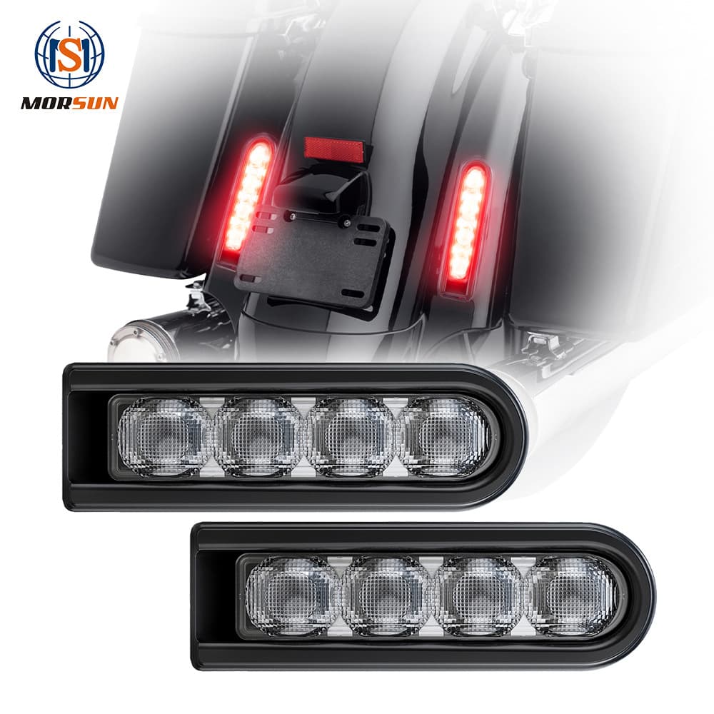 Harley LED Side Lights Compatible with 2014-2022 Davidson Road King Street Glide Warning Light Modification