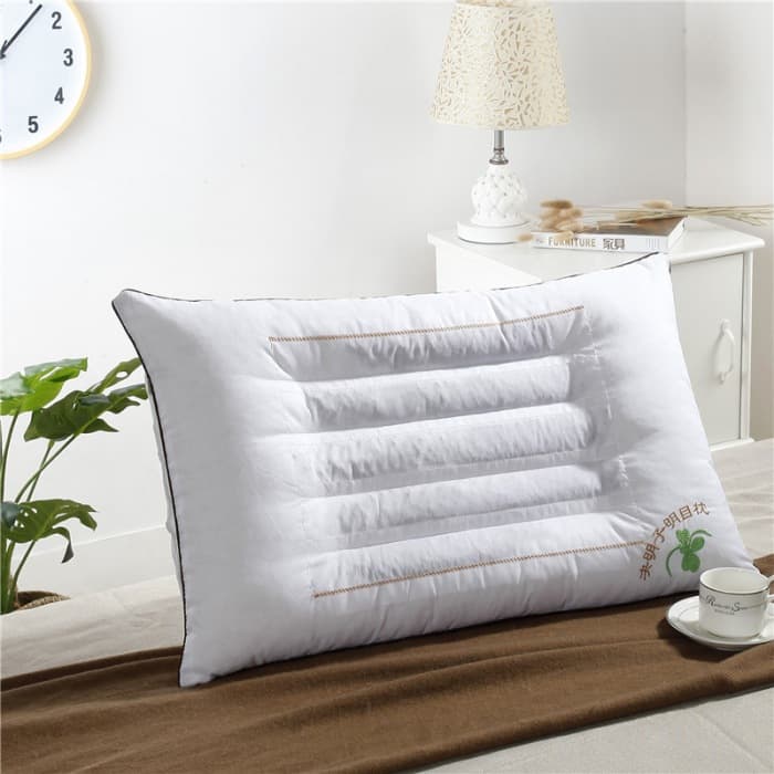 Cassia Seed Lavender Buckwheat Herbal Neck Support Pillow, Single Adult Health Care Pillow Core, Factory Wholesale Supply