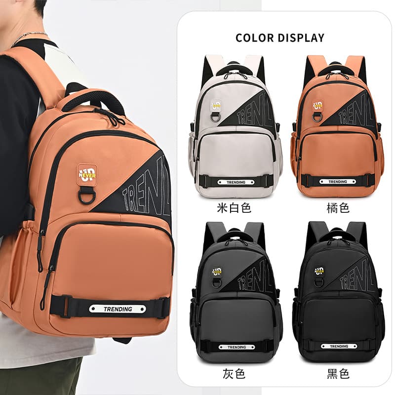 School Backpack for Boys Middle School 2026 New Style Large Capacity Spine-Protecting Multi-Layer High School Student Bag Boys