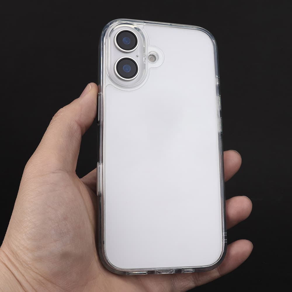Cross-border Compatible with Apple 18 Pro Max Transparent Frosted Phone Case Magnetic Case Thickened Drop-resistant 2-in-1 Protective Cover