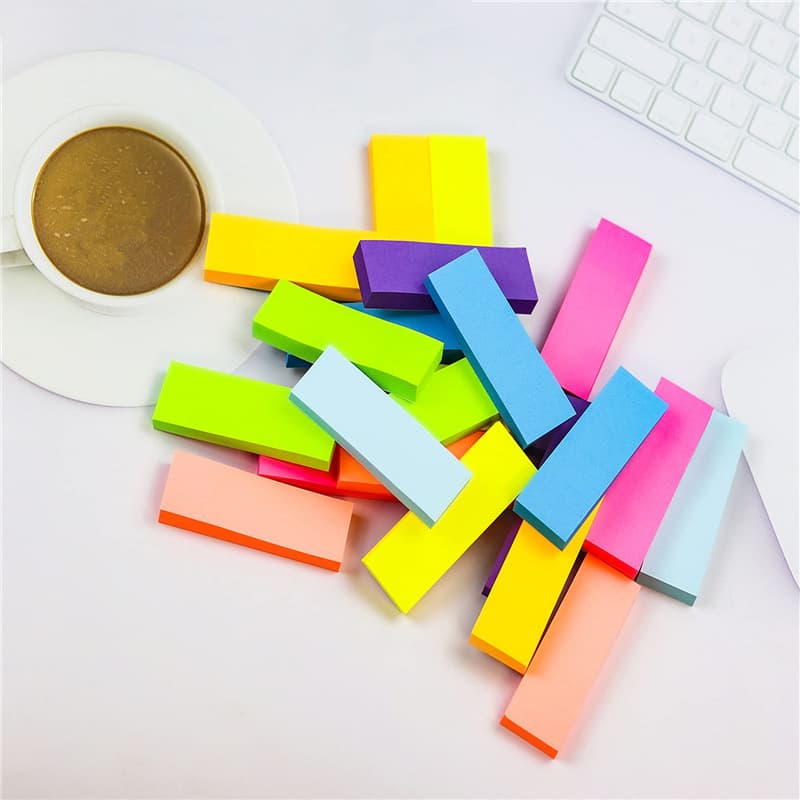 Cross-border cute colorful N-time sticky notes with high appearance and tearable note book classification instructions labels note index stickers