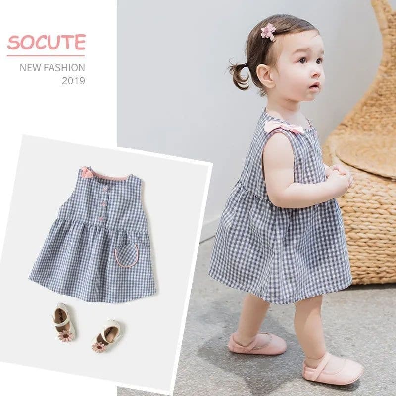 Baby Girl Summer Dress, New Style for 1-3 Years Old, Super Stylish Dress, 2-Year-Old Infant Summer Princess Dress, Cotton, With Tag