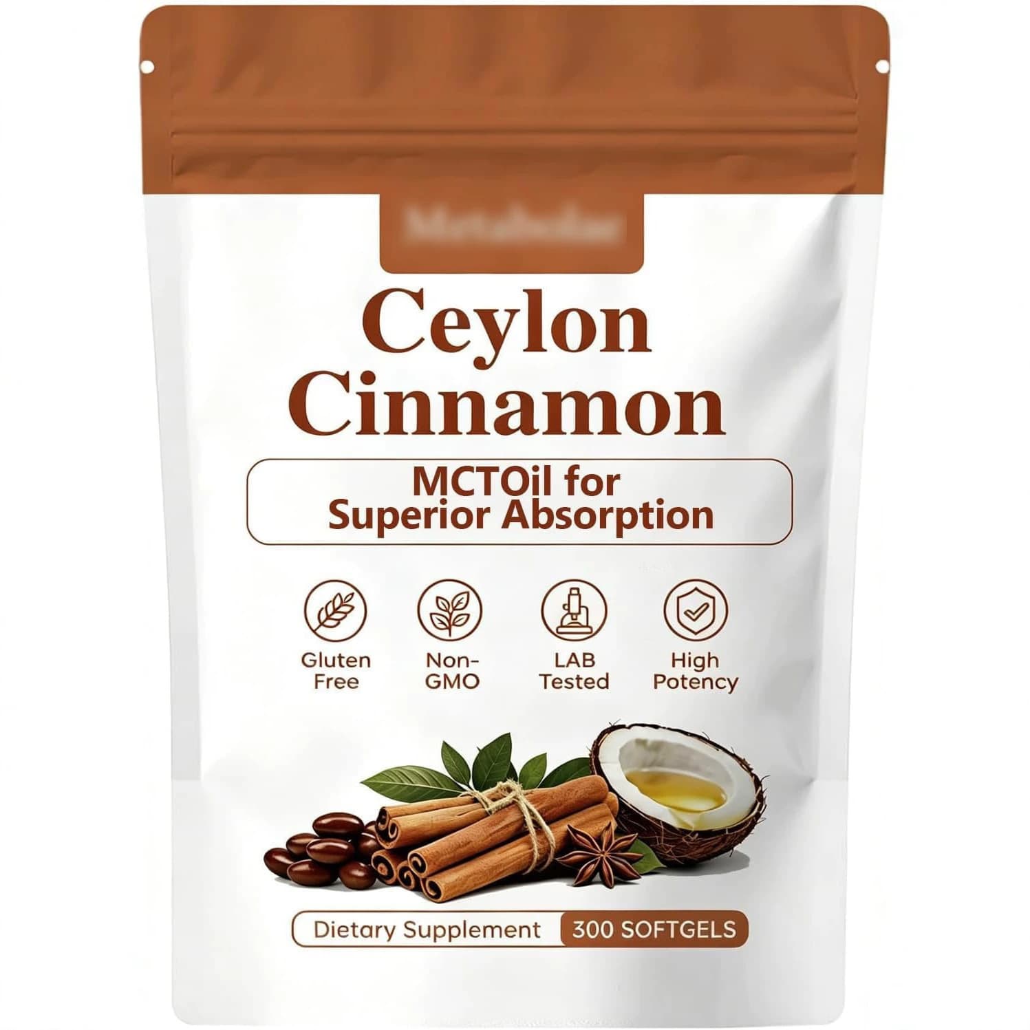 Metabolae Ceylon Cinnamon Capsules with MCT Oil