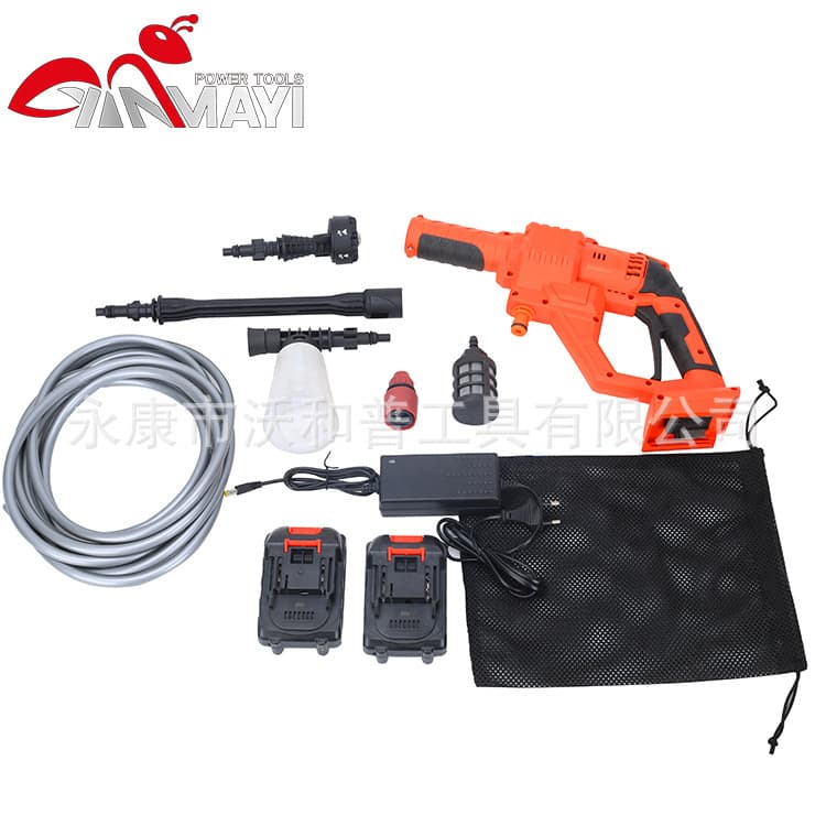 Factory Straight Hair Handheld High Pressure Cleaner Wireless Brushless Motor Car Wash Lithium Water Gun Car Washer