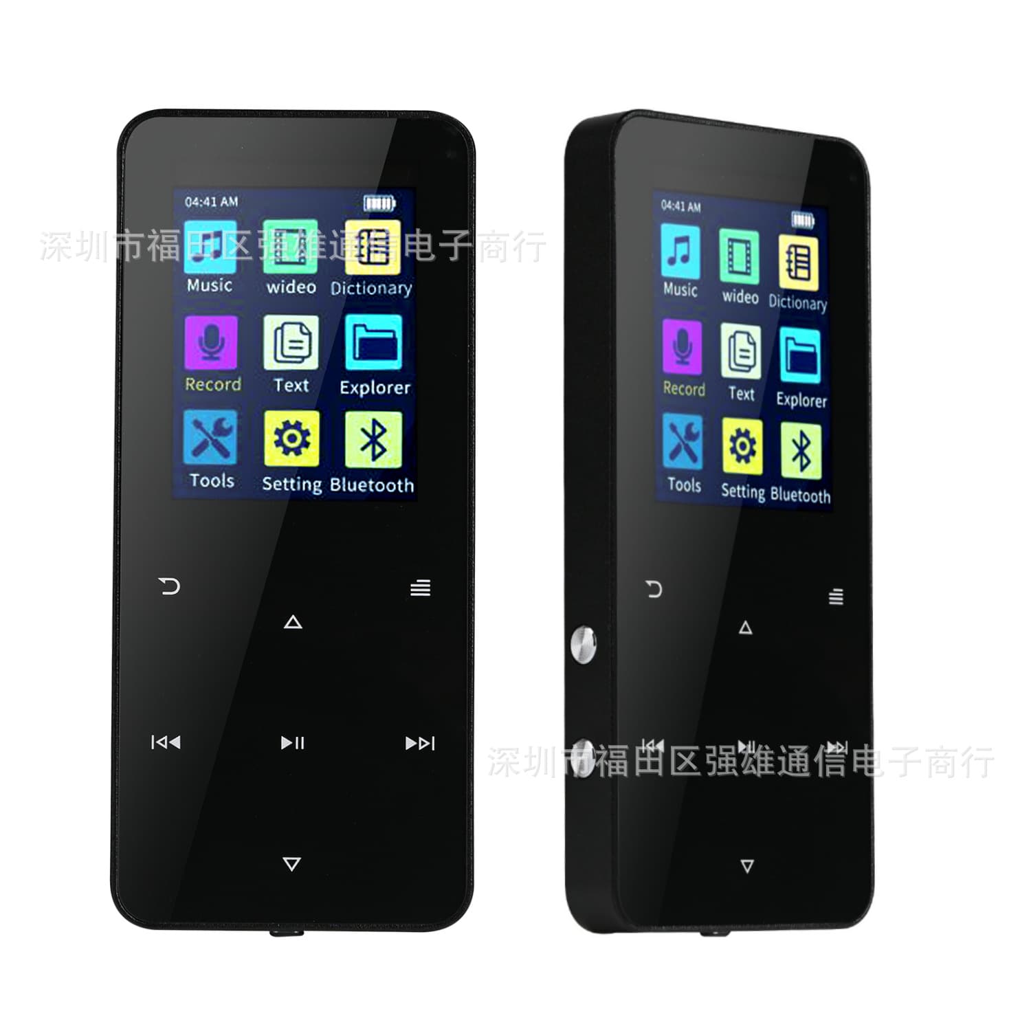 Foreign Trade Metal Bluetooth MP3 Student Portable MP4 Lossless Music Player Touch Screen Recording Card Insertable