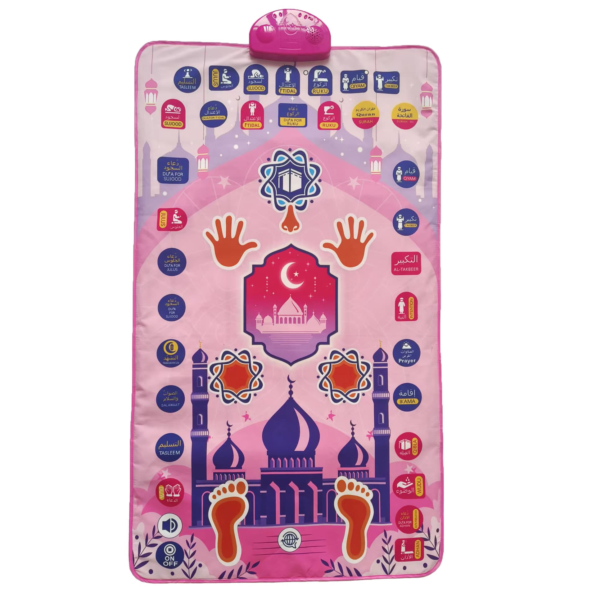 Smart interactive Prayer MMat Interactive Electronic Learning Mat, a pilgrimage-style educational pronunciation mat