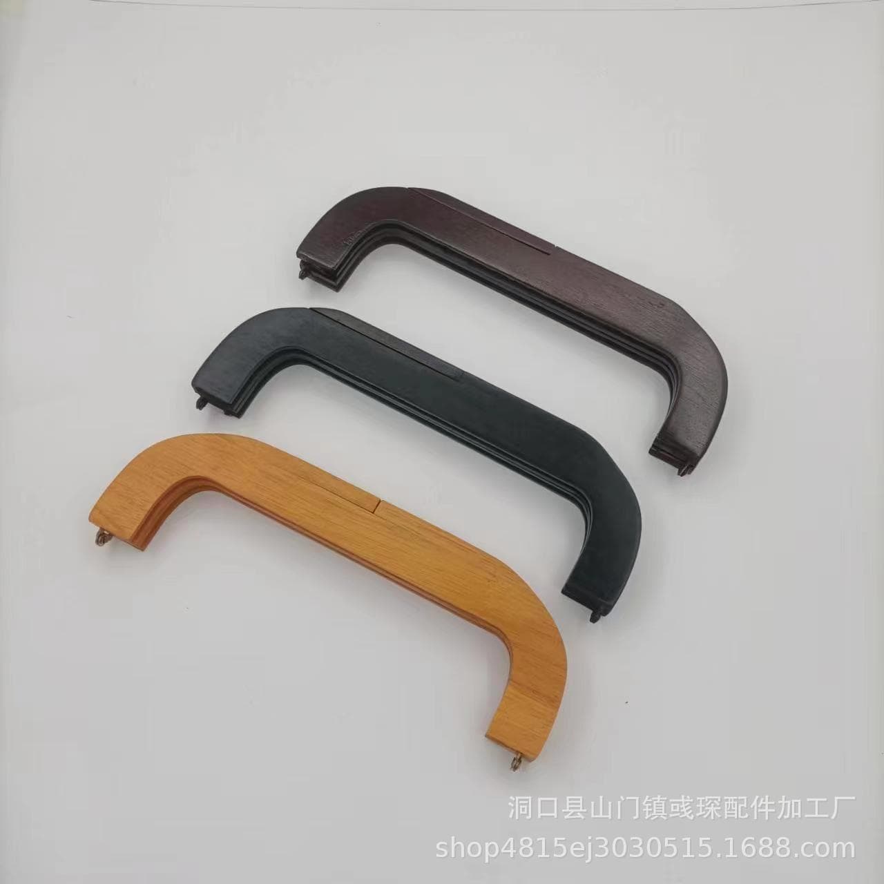Wooden handle 25CM solid wood handle bag accessories wooden handle wooden handle handmade DIY woven bag handle with