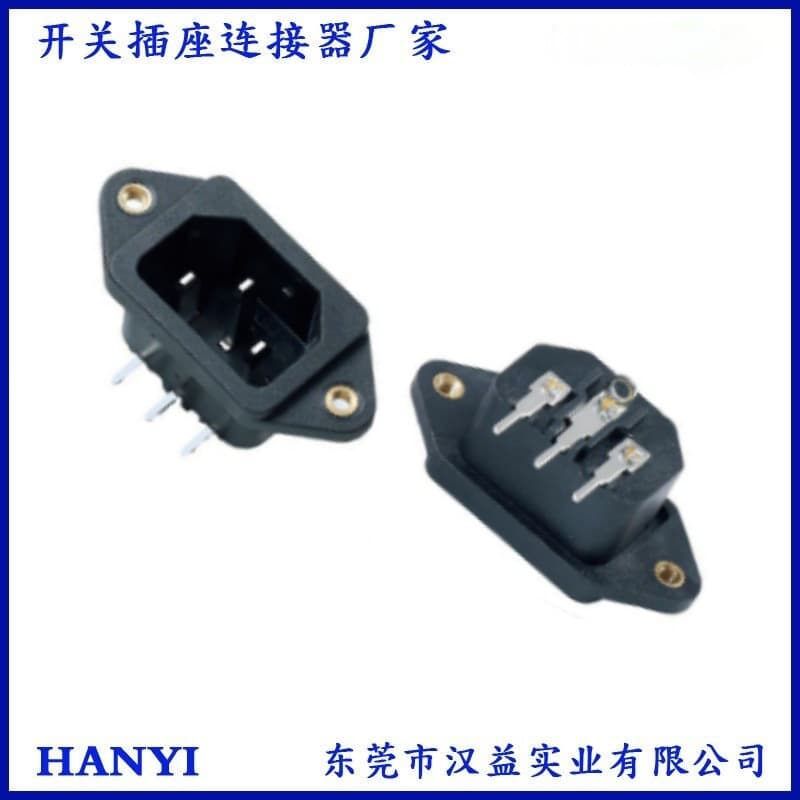 DB-14 AC power strip with triangular connector.