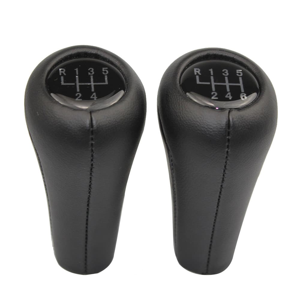 Leather shift knob for BMW manual transmission car gear lever accessory modification handle