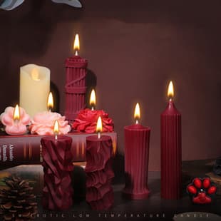 Peony Low-Temperature Candle 48°C Soy Wax Cat Paw Bear Flower Candle Cross-Border Drop Shipping