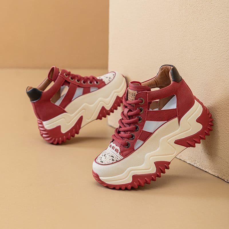Women's Dad Shoes 2026 All-Season Mesh Casual Running Sneakers Versatile Thick-Soled Breathable Shoes Ins Trend Z-6