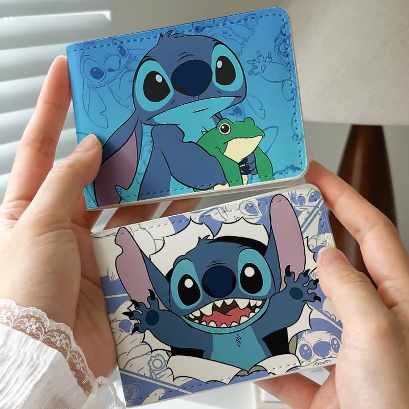 Cute Stitch car driver's license protective cover leather case motor vehicle driving license driver's license document two-in-one