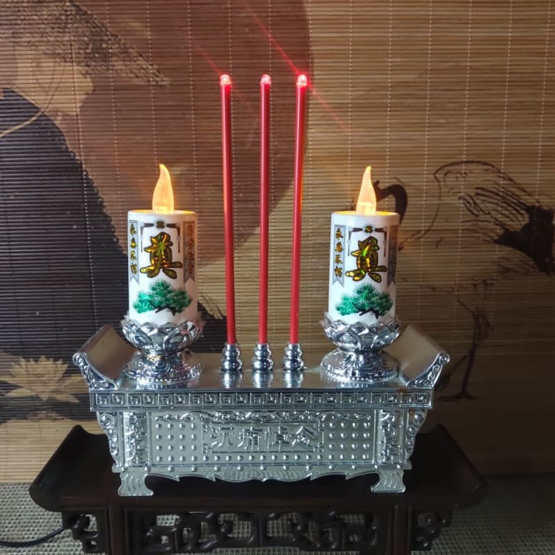 Wholesale of Simulated Electronic White Candles for Funeral, Ancestral Worship, and Qingming Memorial Use - Everlasting Light for Mourning Ceremonies